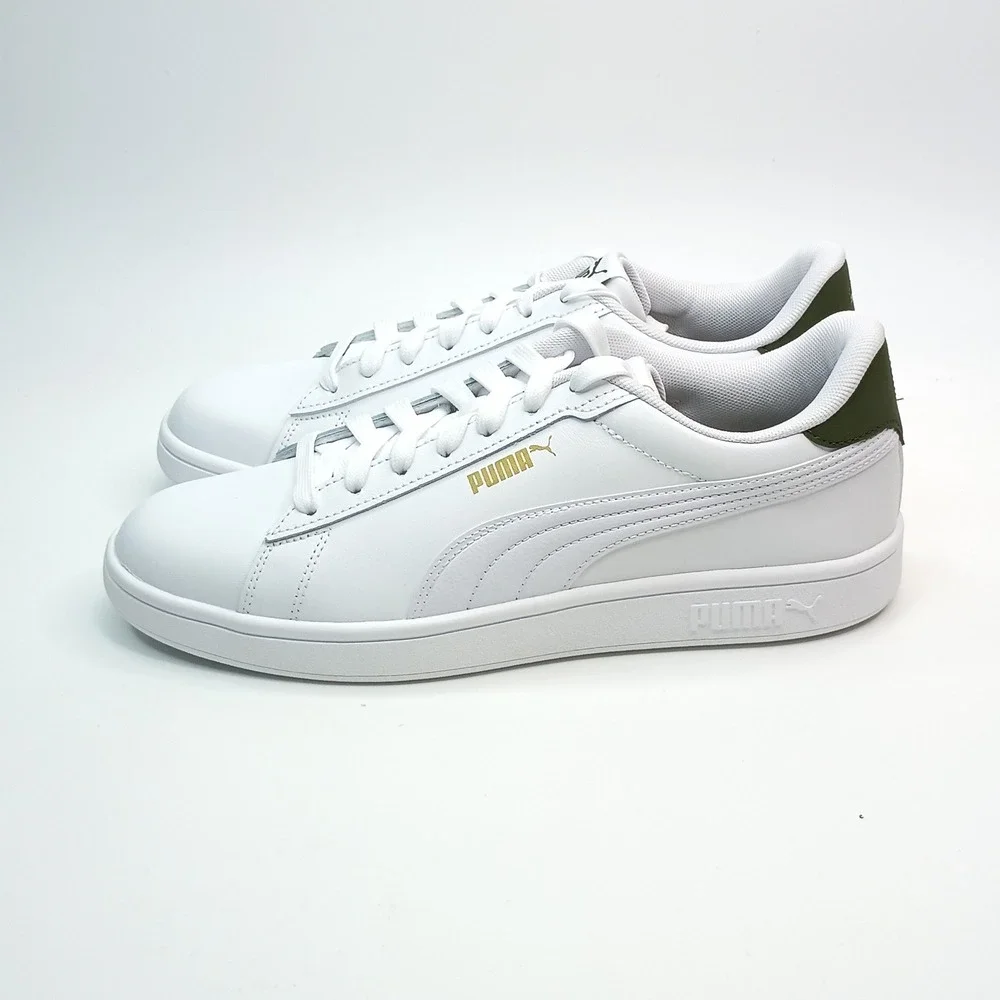 Puma Ace Court Shoe Men Size 12 White Synthetic Leather Sneakers 406570 01